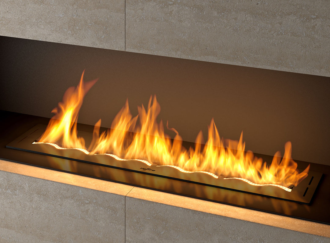 Bioethanol Einbaubrenner - WAVE 100cm
