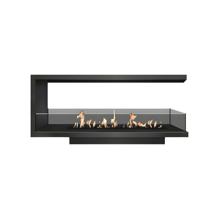 Dreiseitiger Bioethanol Einbaukamin U - SAINT 110