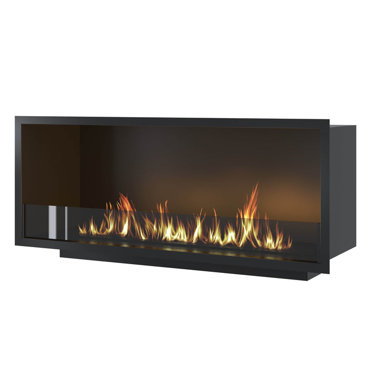 Bioethanol Einbau Kamin Ofen SELECTED 110cm Ethanol Einbaukamin von Wild Flame mit Glas