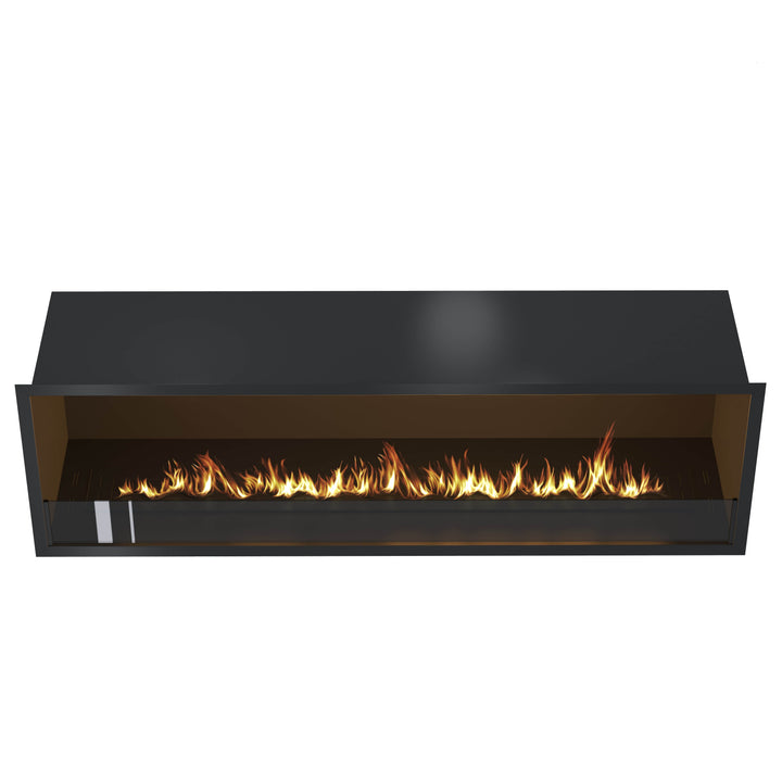 Bioethanol Einbau Kamin Ofen SELECTED 150cm Ethanol Einbaukamin von Wild Flame Frontal