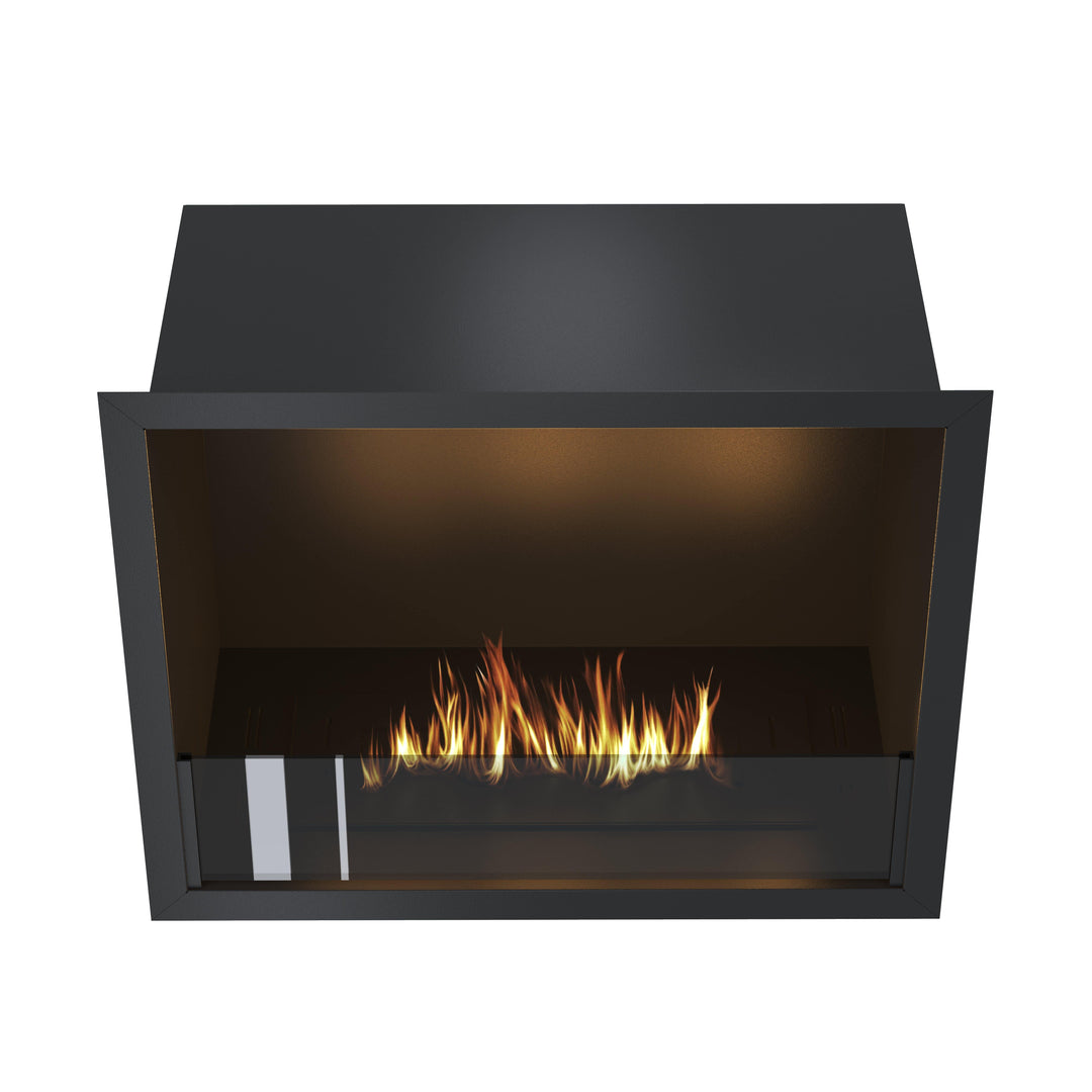 Bioethanol Einbau Kamin Ofen SELECTED 60cm Ethanol Einbaukamin von Wild Flame Frontal