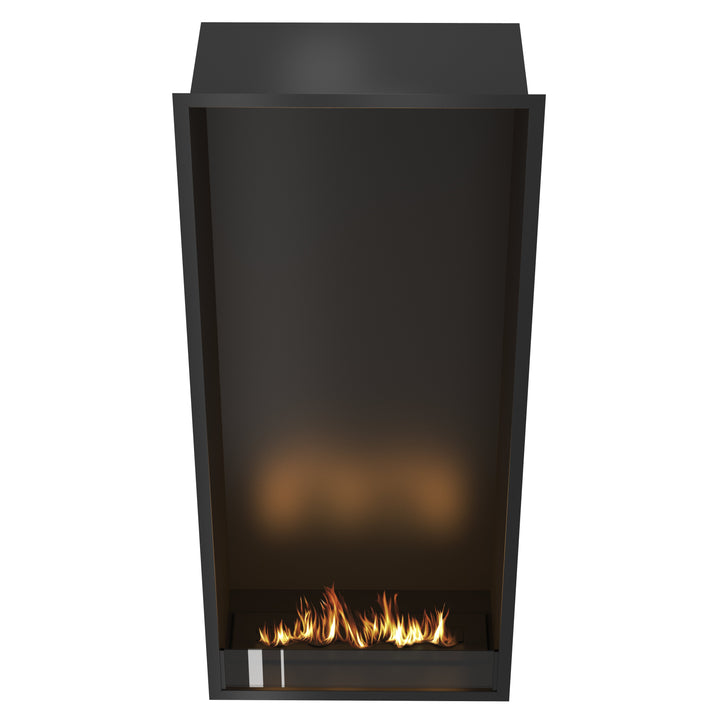Bioethanol Einbau Kamin Ofen SELECTED Vertikal 70x160x35cm von Wild Flame Frontal