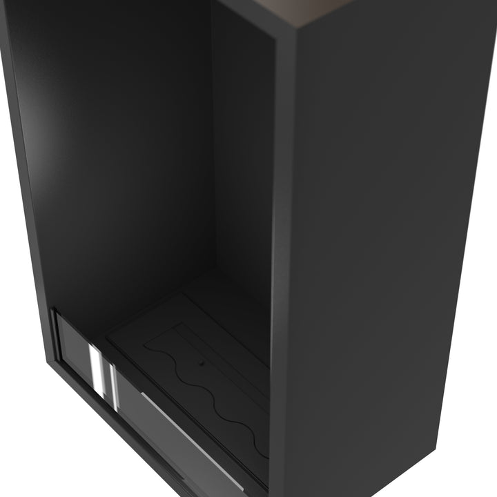 Bioethanol Einbau Kamin Ofen SELECTED Vertikal 80x140x35cm von Wild Flame Nahaufnahme